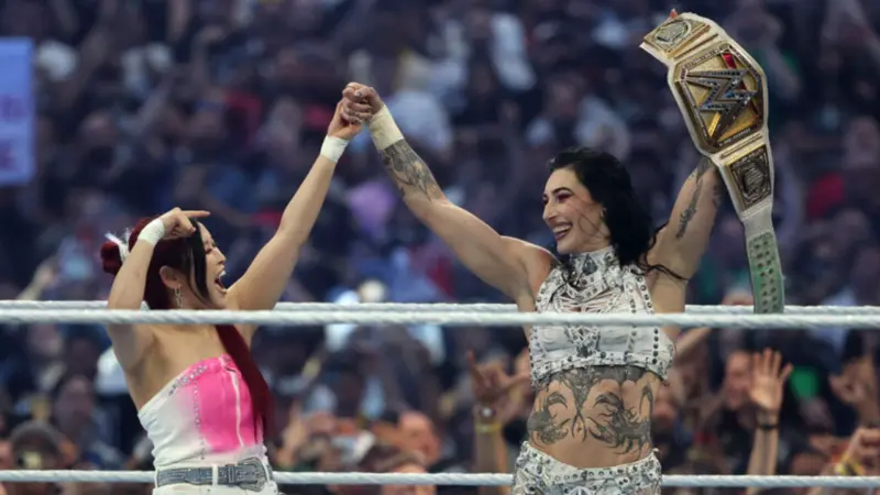 WrestleMania 42: Iyo Sky Shares a Special Moment With Rhea Ripley After Helping Her Dethrone Jade Cargill