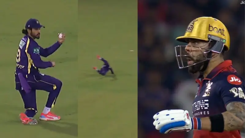 Catch of the tournament? Manish Pandey stuns Tim David and Virat Kohli can't believe it