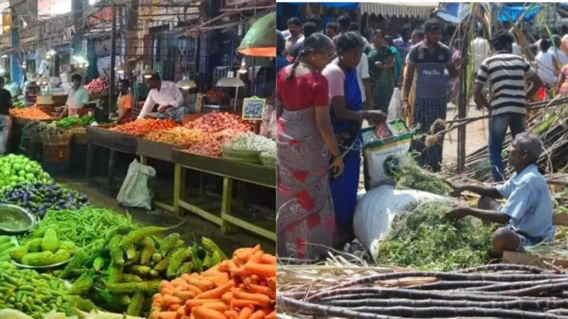 பொங்கலுக்கு தேவையான அனைத்து பொருள்களும் இங்கு வாங்கலாம்.கோயம்பேட்டில் சிறப்பு சந்தை!