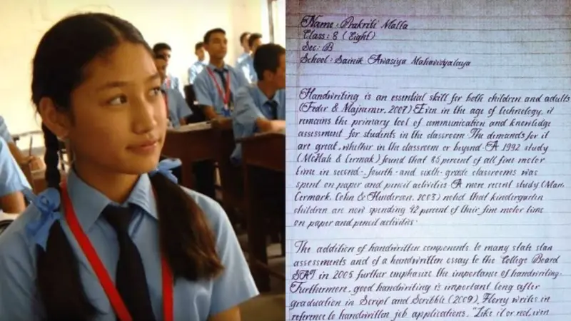 How a Class 8 Homework Copy Made This Girl World Famous