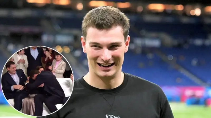 'Emotional' Fernando Mendoza Celebrates with His Family After Getting Drafted No.1 Overall by Tom Brady's Raiders
