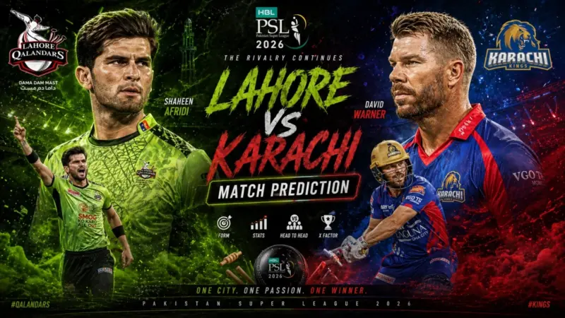 LAH vs KAR Match Prediction: Who will win today's PSL 2026 match between Lahore Qalandars & Karachi Kings?