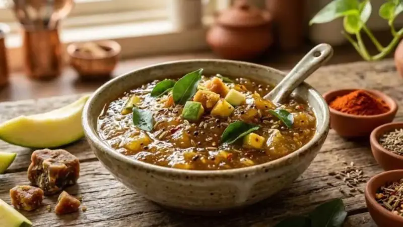 Raw Mango Chutney: लंच-डिनर का स्वाद बढ़ा देगी कच्चे आम की खट्टी-मीठी चटनी, 10 मिनट में होगी तैयार