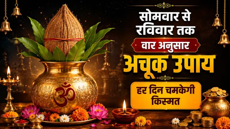 सोमवार से रविवार तक करें ये अचूक उपाय, हर दिन चमकेगी किस्मत