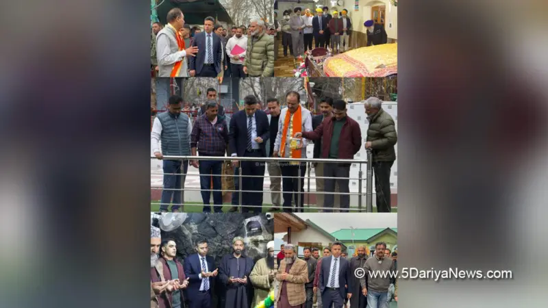 Dr. Bilal Mohi ud Din Bhat takes stock of facilities at Religious Sites