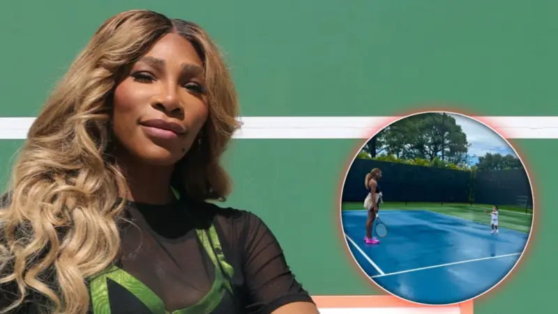 Serena Williams Hits the Tennis Court with 2-Year-Old Daughter Adira: "Sharing My Passion"