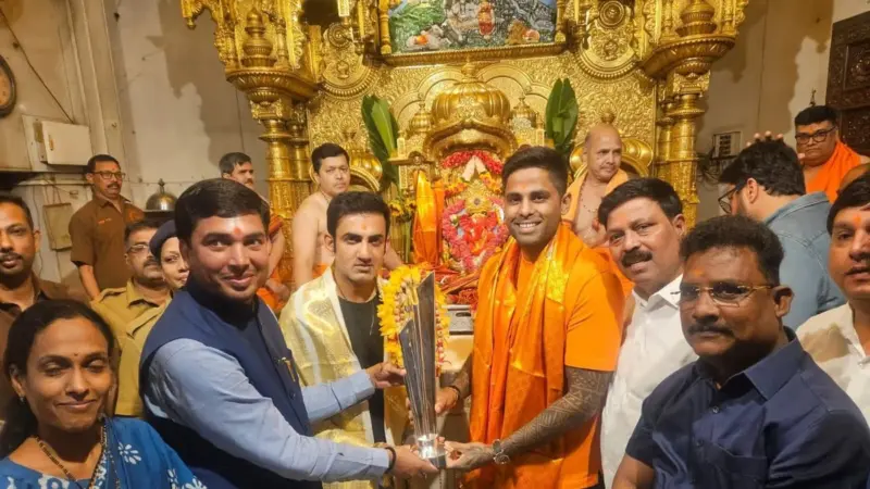 Jay Shah, Suryakumar, and Gambhir carry T20 World Cup Trophy to Siddhivinayak Temple despite backlash