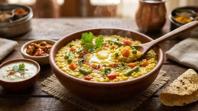 Masala Khichdi: घर पर बनाएं रेस्टोरेंट जैसी मसाला खिचड़ी, हर बाइट में मिलेगा देसी तड़के का स्वाद