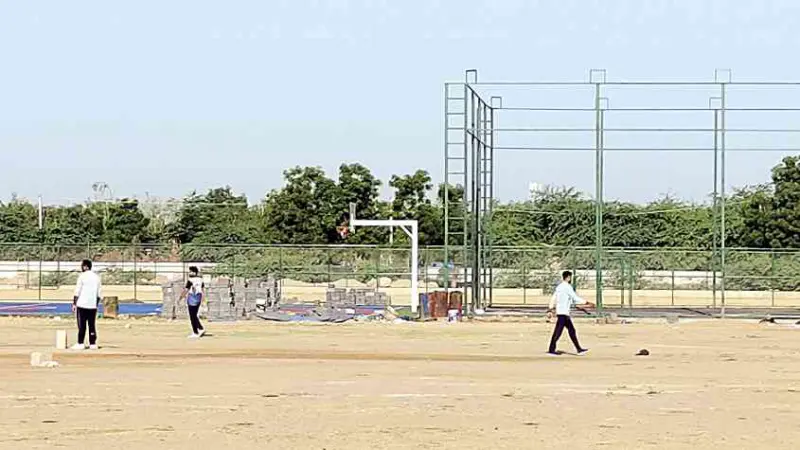 ભુજમાં નવાં બની રહેલાં રમતનાં મેદાનોના કામ પૂરજોશમાં