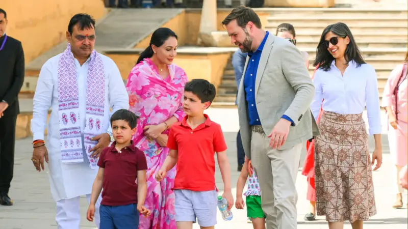 "A Rare Honour": Rajasthan CM Greets JD Vance as US VP Visits Amber Fort