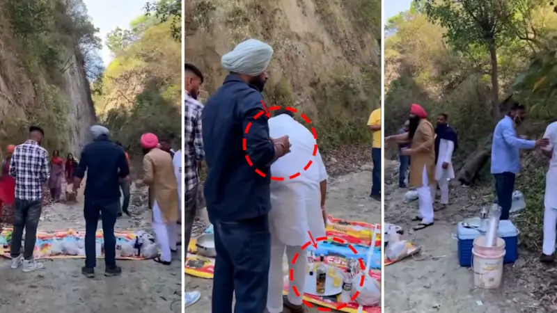 'When will respect begin': Viral video shows Punjabi men's alcohol party block mountain road as local women struggle to cross