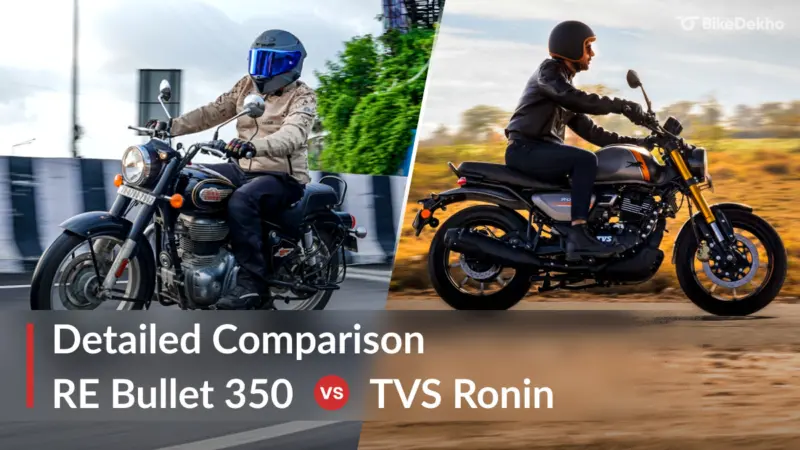 Royal Enfield Bullet 350 vs TVS Ronin: Detailed Comparison