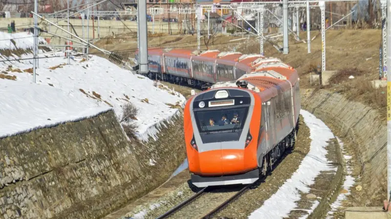 Vande Bharat train completes trial run in Jammu and Kashmir