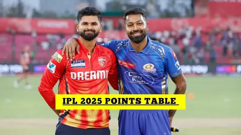 IPL Points Table, Orange Cap, Purple Cap After PBKS vs MI, Match 69 - IPL 2025