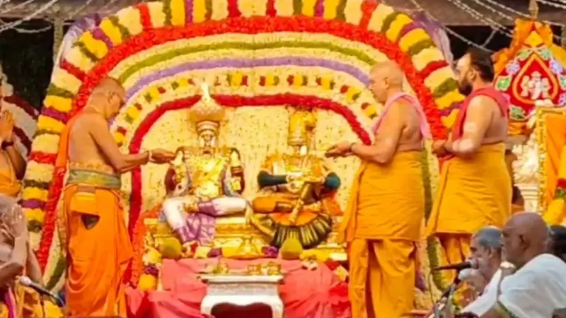 అంగరంగ వైభవంగా సత్యదేవుని దివ్య కల్యాణం