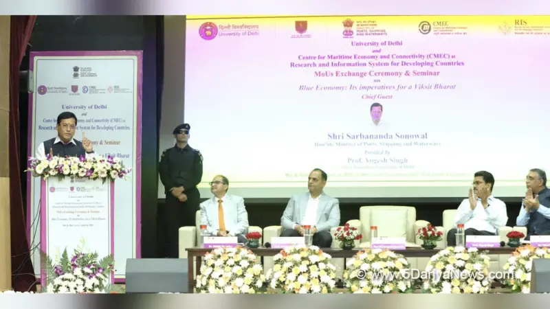 Sarbananda Sonowal Highlights Maritime Sector Push with Key MoUs at Delhi School of Economics