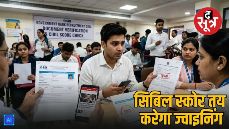 रिजल्ट में पास, क्रेडिट में फेल: अब सिबिल स्कोर से सरकारी बैैंक नौकरी होगी पक्की