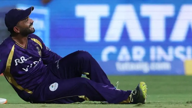 Ajinkya Rahane suffers injury in MI vs KKR IPL 2026 opener; leaves field in second innings