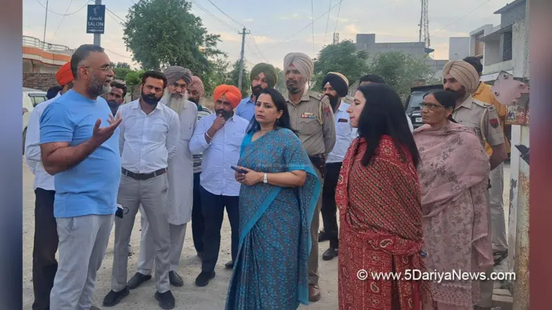 नवजोत कौर ने नई बनी सड़क के टूटने और घटिया निर्माण सामग्री के उपयोग के मामले में उच्च स्तरीय जांच के आदेश दिए
