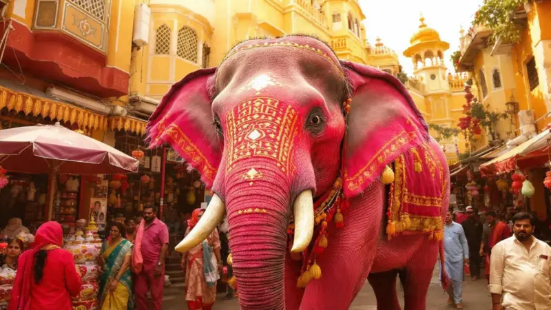 Jaipur 'Pink' Elephant from Russian Artist's Photoshoot Died a Month Earlier: Full Story Explained