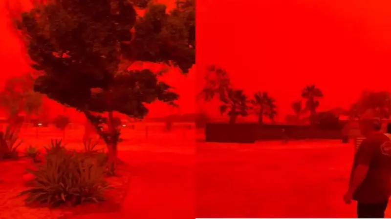 ఆస్ట్రేలియాలో ఎర్రగా మారిన ఆకాశం ..ప్రజల్లో భయం!