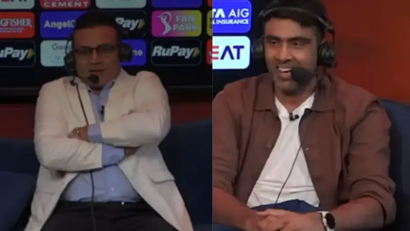 Virender Sehwag turns up the heat on R Ashwin in IPL 2026 commentary box
