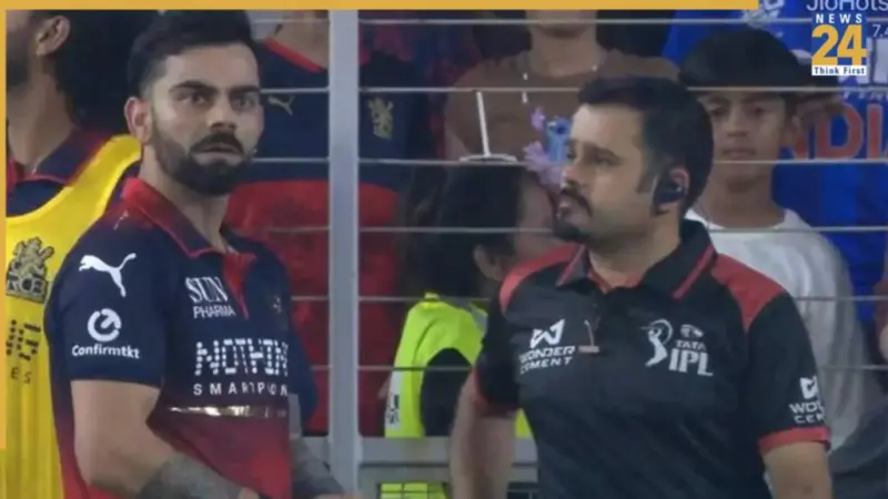 WATCH: Virat Kohli loses cool, furiously confronts umpires for controversial Rajat Patidar catch call, netizens say.