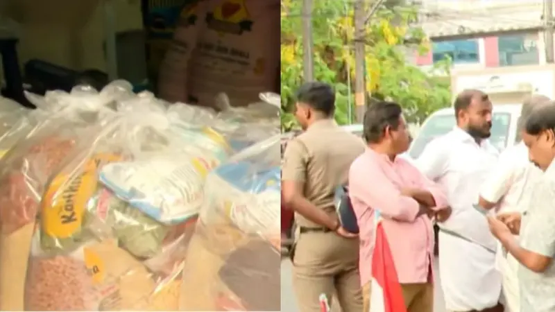 തൃശൂരില്‍ 'വോട്ടിന് കിറ്റ്'; തെരഞ്ഞെടുപ്പ് കമ്മീഷൻ്റെ പരാതിയില്‍ കേസ്