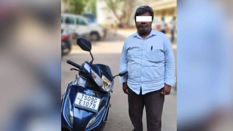 Man arrested for using fake number plate in Hyderabad