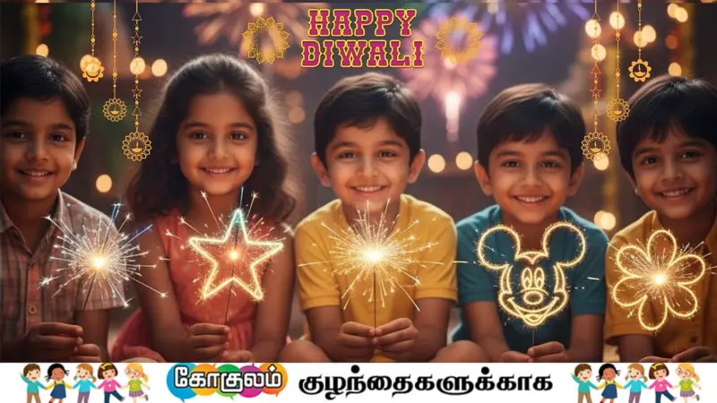 குட்டீஸ்! இந்த வருடம் இது புதுசு... கார்ட்டூன் கம்பி மத்தாப்பு!
