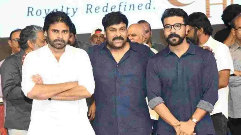 ఒకే ఫ్రేమ్ లో పవన్, చిరు, చరణ్.. ఫ్యాన్స్ కి పూనకాలే