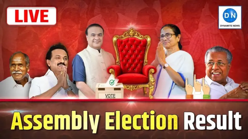 Assembly Election Results 2026 LIVE: Vote Counting underway in 4 States, 1 UT; Who Will Form the Government?
