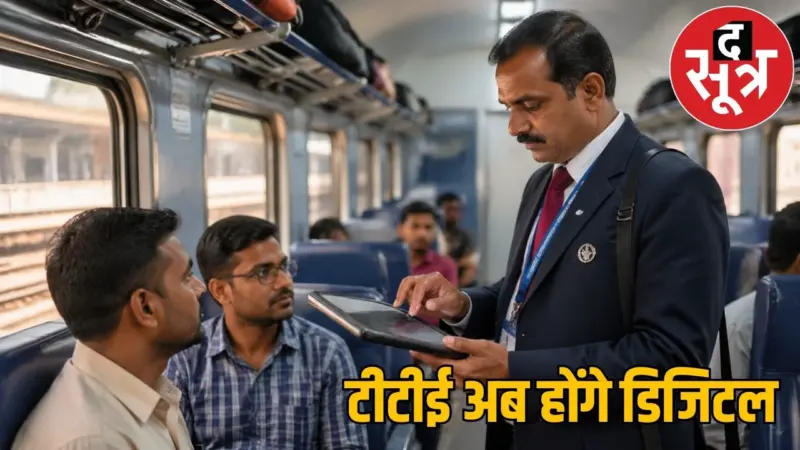 अब बिना मोबाइल नंबर नहीं बनेगी ट्रेन की रसीद, रेलवे ने बदला नियम ; जानें टीटीई की नई डिजिटल कार्यप्रणाली