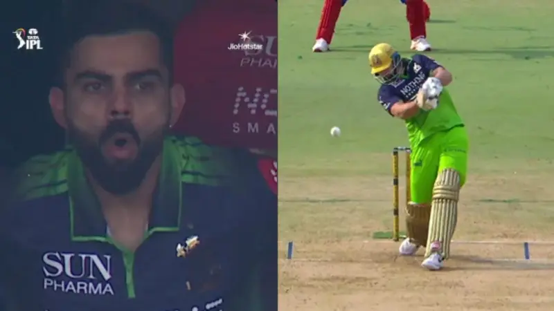 Watch: Virat Kohli's shocking reaction to Tim David's sensational hit vs DC goes viral
