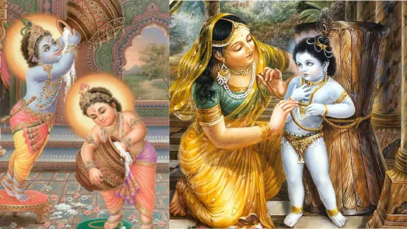 குழந்தை கிருஷ்ணரின் குறும்புகள்! மனதைக் கொள்ளைகொள்ளும் லீலைகள்!