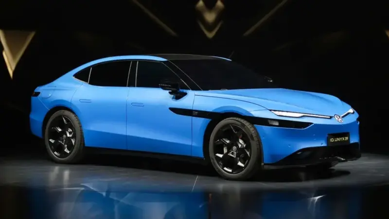 Volkswagen reinvents sedans with the new ID. UNYX 09, a bold electric vehicle created for China.