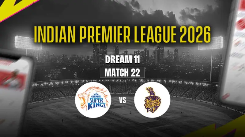 CSK vs KKR Dream11 Prediction Today, Match 22, Pitch Report, Fantasy Tips