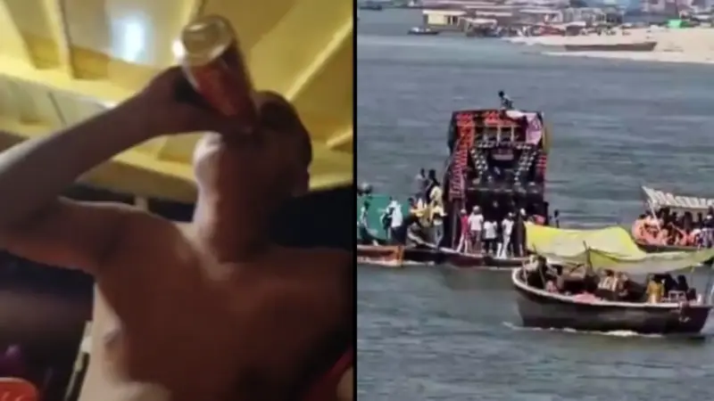 Varanasi: One held after viral video of drinking, loud music on Ganga River