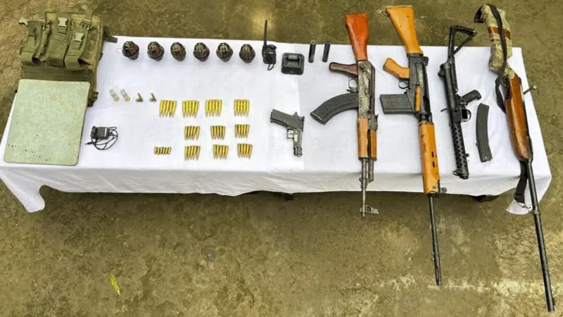 Arms, ammunition seized in Manipur's Kakching
