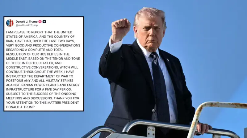 US, Iran holding 'constructive' talks to end war; Trump halts energy site attacks for 5 days