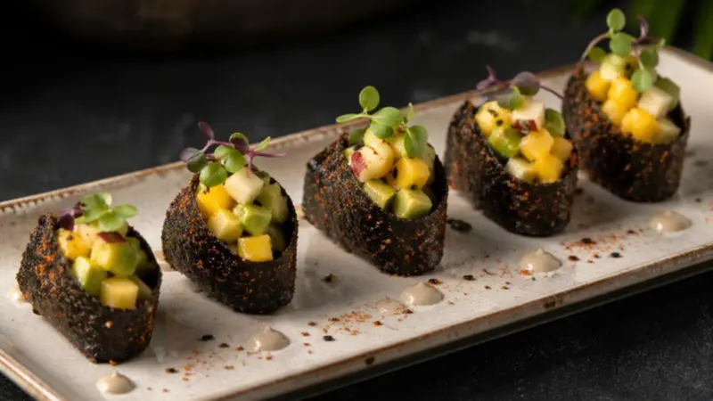 Recipe: Mango, Apple, Avocado  Nori Crisp