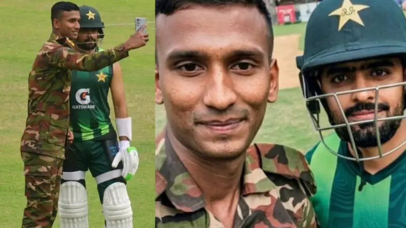 Babar Azam: ఇండియన్ ఆర్మీతో పాక్ ప్లేయర్ బాబర్ ఆజం ఫోటోలు ?