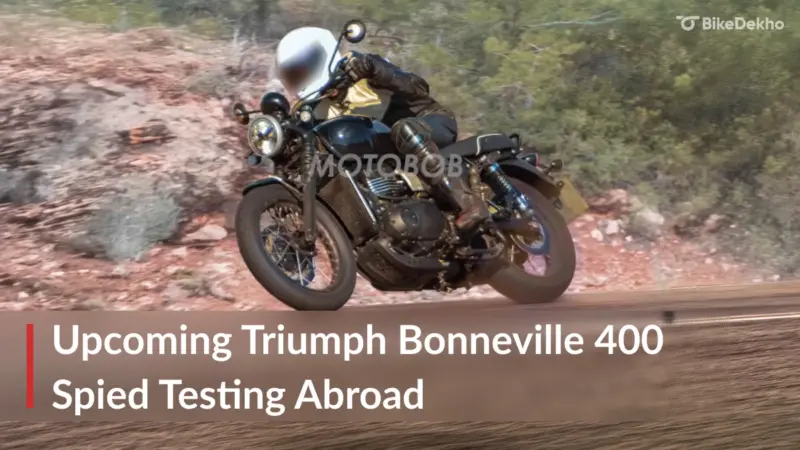 Upcoming Triumph Bonneville 400 Spied Testing Abroad