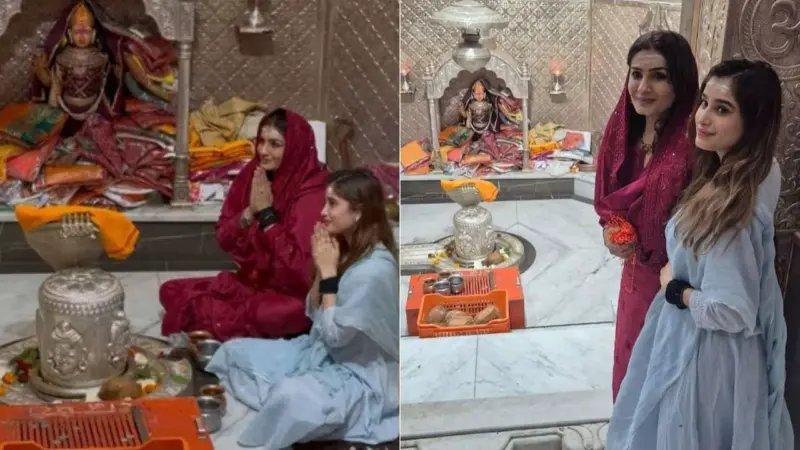 Rasha Thadani visited the 12th Jyotirlinga with mother Raveena Tandon