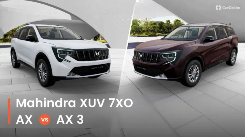 Mahindra XUV 7XO Base AX Vs One-Above Base AX 3 Compared: Only One Good Reason To Upgrade