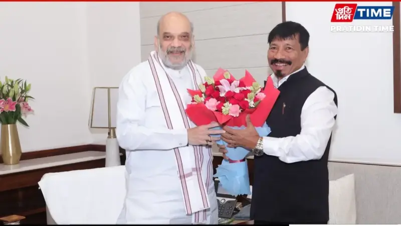 Guwahati: Amit Shah Meets AGP Leaders to Discuss NDA Seat Sharing