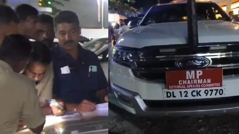 మలప్పురంలో శశిథరూర్ కాన్వాయ్‌పై దాడి