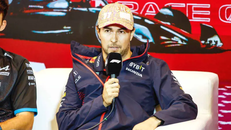 Sergio Perez 'super sad' to see McLaren topple Red Bull from championship lead due to race-ending collision