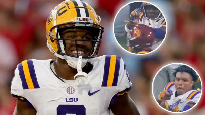 'Unapologetic' Kyren Lacy flaunts his controversial 'gun' touchdown celebration to teammates on sidelines