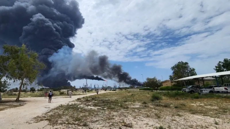Middle East War: Multiple Explosions hit Oil Refinery in Iran; first major blasts since ceasefire